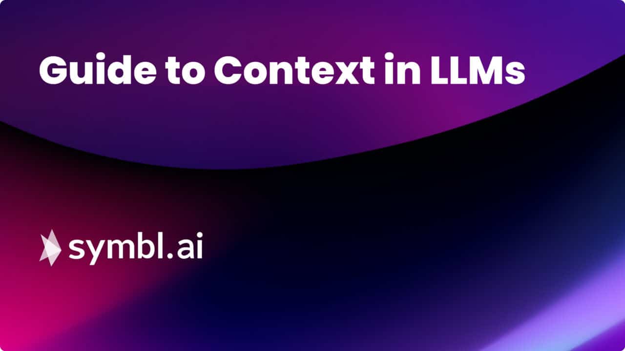 Purple and black blog cover for a Guide to Context in LLMs